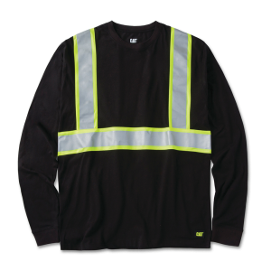 Cat CAT Mens 1010076 EV Long Sleeve T-Shirt - Black Large Regular - $34.99 at Dungarees