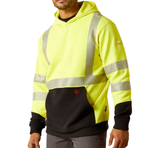 Ariat Ariat Men's 10052589 Flame-Resistant Hi-Vis Hooded Sweatshirt - Hi Vis Yellow Medium Tall - $269.95 at Dungarees