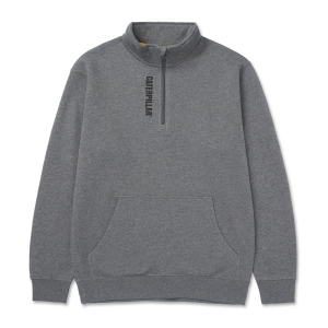 Cat CAT Mens 1050027 Midweight Quarter Zip Sweatshirt - Dark Heather Grey 3X-Large Regular - $49.99 at Dungarees