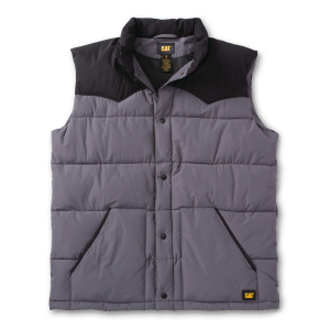 Cat CAT Men's 1040047 Big Sky Puffer Vest - Magnet/Black Medium Regular - $79.99 at Dungarees