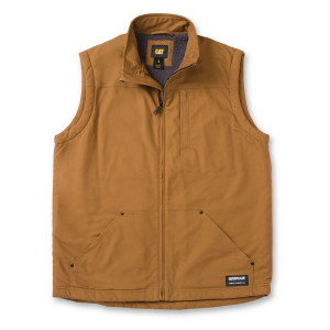 Cat CAT Mens 1040044 Sherpa Lined Vest - Bronze Medium Regular - $89.99 at Dungarees