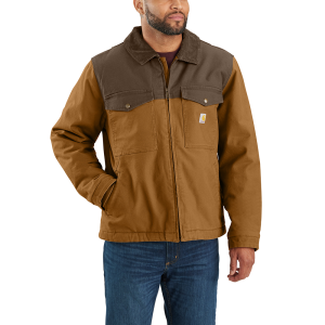 Carhartt Carhartt Men's 106432 Montana Rugged Flex Duck Relaxed Fit Insulated Jacket - Carhartt Brown/Coffee Small Regular - $139.99 at Dungarees