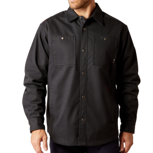 Ariat Ariat Mens 10052103 Flame Resistant Ripstop Softshell Shirt Jacket - Black 2X-Large Regular - $189.95 at Dungarees