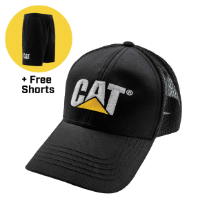 Cat CAT Mens 8140003 Sweatshort / Cap Bundle - Black Trademark Large - $14.99 at Dungarees
