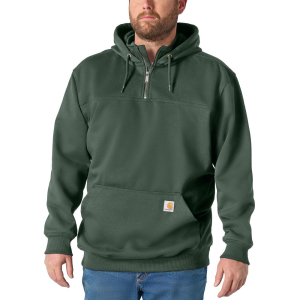 Carhartt Men's 100617 Rain Defender Loose Fit Heavyweight Quarter-Zip Sweatshirt - Forestry Green 3X-Large Tall