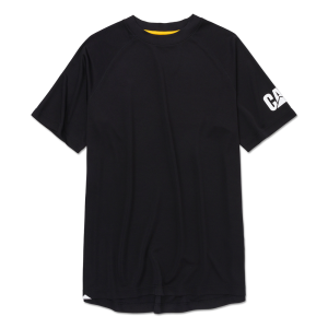 Cat CAT Men's 1010212 Lightweight Cooling Short Sleeve Crew T-Shirt - Black Small Regular - $39.99 at Dungarees