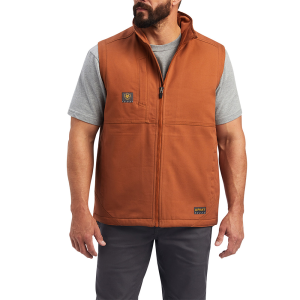 Ariat Mens 10037636 Closeout Rebar Duracanvas Vest - Copper 4X-Large Regular