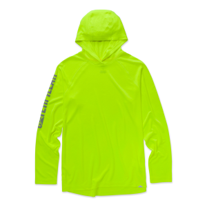 Cat CAT Mens 1010210 Lightweight Cooling Hooded Long Sleeve T-Shirt - Hi Vis Yellow Medium Regular - $49.99 at Dungarees