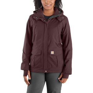 Carhartt Carhartt  102382 Closeout Women's Shoreline Storm Defender Relaxed Fit Heavyweight Jacket - 1 Warm Rating - Blackberry X-Large Plus - $90.99 at Dungarees