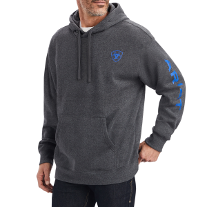 Ariat Ariat Mens 10040816 Logo Hoodie - Charcoal Heather X-Large Tall - $54.95 at Dungarees