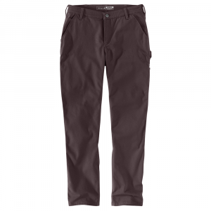 Carhartt  105113 Women's Rugged Flex Relaxed Fit Canvas Work Pant - Dark Sepia 6W x Short