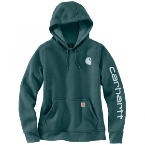 Carhartt  102791 Women's Clarksburg Graphic Sleeve Pullover Sweatshirt - Greenstone 2X-Large Plus