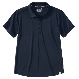 Carhartt  107114 Women's Force Sun Defender Lightweight Short-Sleeve Polo - Navy 3X-Large Plus