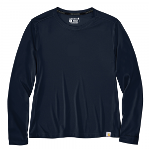 Carhartt  107427 Women's Force Sun Defender Lightweight Long-Sleeve T-Shirt - Navy X-Large Regular