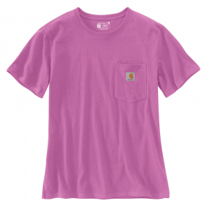 Carhartt  103067 Women's WK87 Workwear Pocket Short Sleeve T-Shirt - Cherry Bloom 3X-Large Plus