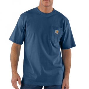 Carhartt Mens K87 Closeout Loose Fit Workwear T-Shirt - Deep Ocean Heather X-Large Regular