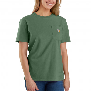 Carhartt  103067 Factory 2nd Women's WK87 Workwear Pocket Short Sleeve T-Shirt - Frosted Balsam X-Large Regular