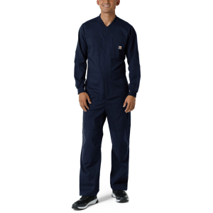 Carhartt Men's C22418 Men's Rugged Flex Field & Rescue Ripstop Coverall - Dark Navy Medium Regular
