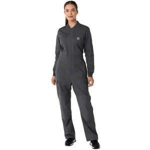 Carhartt  C21418 Women's Rugged Flex RSCU Modern Fit Ripstop Coverall - Pewter Large Regular