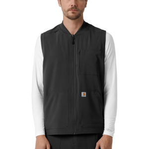 Carhartt Mens C86510 Men's Force Cross-Flex Lightweight Scrub Vest - Black X-Large Regular