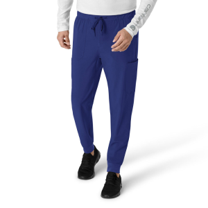 Carhartt Mens C56310 Cross-Flex Modern Fit Jogger Scrub Pant - Galaxy Blue Medium Tall