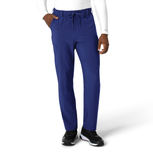 Carhartt Mens C56410 Cross-Flex Modern Fit Straight Leg Scrub Pant - Galaxy Blue Large Regular