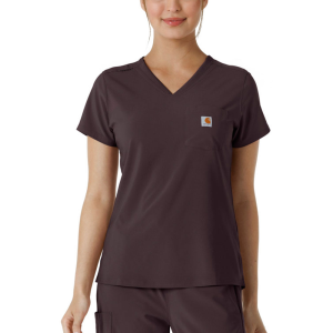Carhartt  C13410 Women's Cross-Flex Modern Fit Tuck-In Top - Dark Sepia 2X-Large Regular