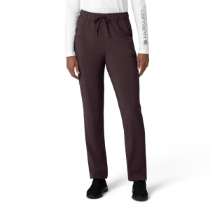 Carhartt  C53210 Women's Force Modern Fit Straight Leg Pant - Dark Sepia Medium Petite