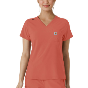 Carhartt  C13410 Women's Cross-Flex Modern Fit Tuck-In Top - Dusty Cedar X-Small Regular
