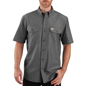 Carhartt Mens 104369 Factory 2nd Loose Fit Midweight Shirt - Black Chambray 3X-Large Regular
