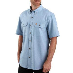 Carhartt Mens 104369 Factory 2nd Loose Fit Midweight Shirt - Chambray Blue 3X-Large Regular