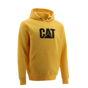 Cat CAT Mens W10646 Closeout Trademark Hooded Sweatshirt - Yellow Black 3X-Large Regular - $59.99 at Dungarees