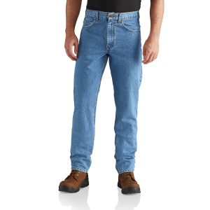Carhartt Carhartt Mens B18 Straight Fit Heavyweight 5-Pocket Tapered Jean - Stonewash 48W x 32L - $27.99 at Dungarees