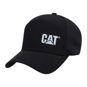 Cat CAT Men's 1090079 Laser Mesh 7-Panel Cap - Black One Size Fits All - $29.99 at Dungarees
