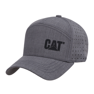 Cat CAT Mens 1090079 Laser Mesh 7-Panel Cap - Dark Heather Grey One Size Fits All - $29.99 at Dungarees