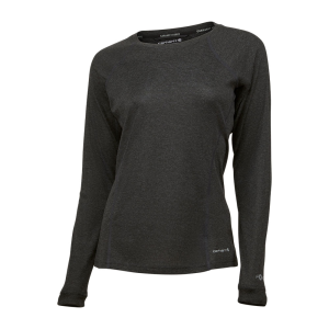 Carhartt Carhartt  UM0294W Women's Force Midweight Stretch Base Layer Crewneck - Black Heather X-Small Regular - $32.99 at Dungarees