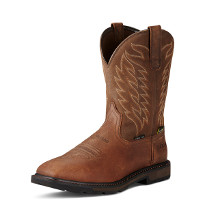 Ariat  10020063 Groundbreaker Wide Square Toe Met Guard - Brown 13 M