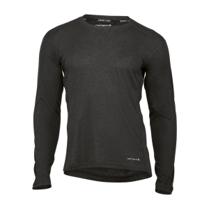 Carhartt Carhartt Mens UM0287M Force Midweight Stretch Base Layer Crewneck - Black Heather X-Large Regular - $32.99 at Dungarees