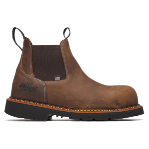 Thorogood  804-4109 American Heritage - Chelsea Nano Round Toe Black 90 Outsole - Crazyhorse 7 D