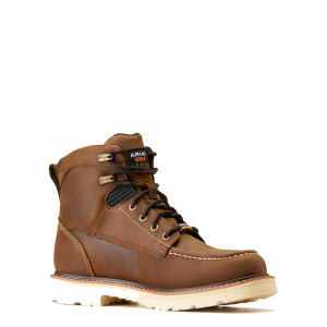 Ariat  10046877 Rebar Lift 6" H2O - Distressed Brown 7 M