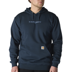 Carhartt Mens 107031 Rain Defender Loose Fit Midweight 1889 Graphic Sweatshirt - New Navy 2X-Large Tall