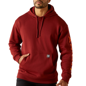 Ariat Mens 10062542 Rebar Graphic Hoodie - Russet Brown / Potter 4X-Large Regular
