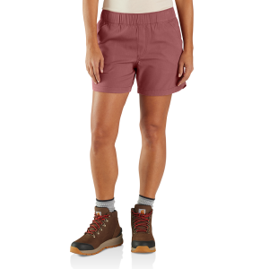 Carhartt  106199 Closeout Women's Force Relaxed Fit Ripstop Work Short - Apple Butter X-Small