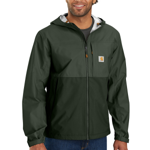 Carhartt Carhartt Mens 105751 Closeout Storm Defender Relaxed Fit Lightweight Packable Jacket - Forestry Green/Dark Forestry Green Medium Regular - $74.99 at Dungarees