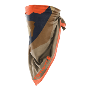 Carhartt Carhartt Mens UP0262U Closeout Force Lightweight Cooling Bandana - Mountain Print - Golden Poppy/Dark Khaki One Size Fits All - $15.99 at Dungarees