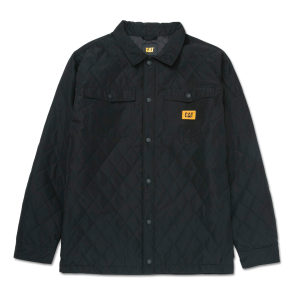 Cat CAT Men's 1040028 Closeout Quilted Ripstop Shirt Jacket - Black Medium Regular - $79.99 at Dungarees