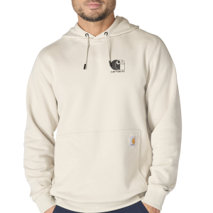 Carhartt Carhartt Mens 107064 Closeout Force Relaxed Fit Lightweight Logo Graphic Sweatshirt - Cobblestone 2X-Large Regular - $45.49 at Dungarees