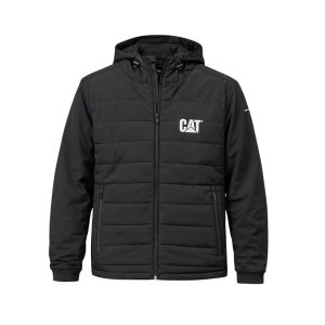 Cat CAT Men's 8040022 Closeout Tech Hybrid Jacket - Black/Black Medium Regular - $99.99 at Dungarees
