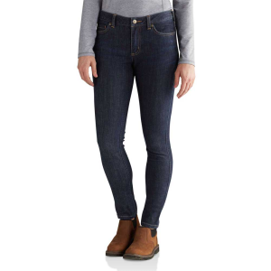 Carhartt Carhartt  102734 Factory 2nd Women's Slim Fit Layton Skinny Leg Jean - Midnight Sky 14W x Regular - $21.74 at Dungarees
