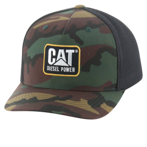 Cat CAT Mens 1120254 Design Mark Diesel Cap - Woodland Camo One Size Fits All - $34.99 at Dungarees